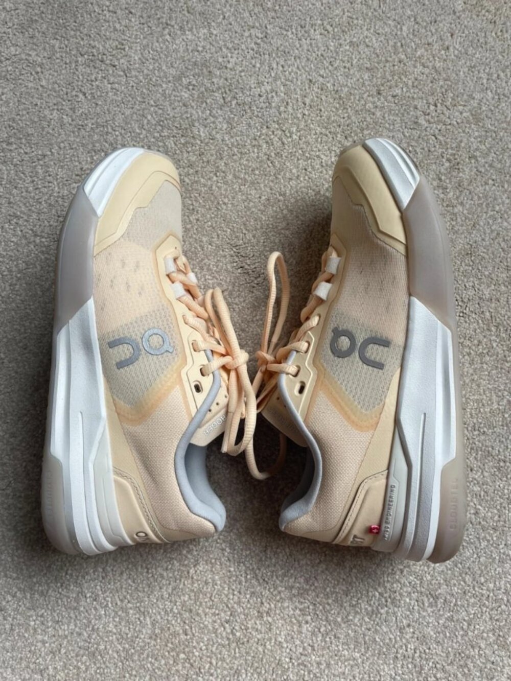 On Cloud The Roger Advantage Pro Tennis Shoes Cream Beige Women's US 7 - Picture 3 of 7